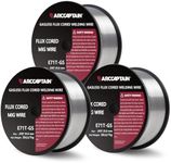 ARCCAPTAIN Flux Core Welding Wire .030, Flux Core Welding Wire 2lbs 3 Pack E71T-GS Gasless Low Splatter Mig Welding Wire Mild Carbon Steel Compatible With Lincoln Miller Forney Harbor Welder