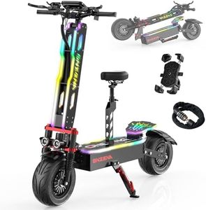 7000W Dual Moter Electric Scooter Adults, 60V 38Ah Battery Support 70Miles Range, Supplied Seats and Front Bag, Commuter Scooter with Foldable Function Eectric Scooters