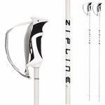 Ski Poles Graphite Carbon Composite - Zipline Podium 14.0 K - U.S. Ski Team Official Supplier (White Carbon, 38" in./96 cm)