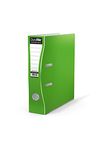 Durafile Lever Arch File, Light Green File, Ergonomic Curved Spine' Single Folder, Glossy Heavy Duty Board Construction with Metal Mechanism, Suitable for A4 Documents, Storage File folders