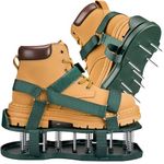 Lawn Aerator Shoes with Spring Base,Free-Installation Lawn Aerator Tool with Automatic Leaf and Dirt Cleaning,Heavy-Duty Spike Shoes for Lawn Care,Adjustable Laces–Perfect for Lawn,Yard and Garden