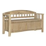 Linon BH137ACA01U Bench, Natural Wash