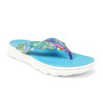 KazarMax Women Turquoise Paisley Super Soft/Ultra-Light/Slipper/Flip-Flop -6 UK