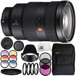 Sony FE 24-70mm f/2.8 GM Lens 10PC Accessory Bundle – Includes 3 Piece Filter Kit (UV + CPL + FLD) + 4PC Macro Filter Set (+1,+2,+4,+10) + More