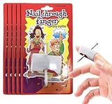 THE TWIDDLERS Set of 5 Nail Through Finger Props – Perfect for Halloween Costumes, Festivals & Fancy Dress Party - Classic Practical Joke