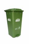 ARISTO Step-On Plastic Pedal Garbage Waste Dustbin 70 LTR (Green)