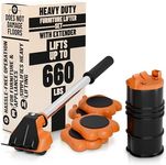 Furniture Lifter Tool with 4 Appliance Rollers 660 Lbs - Furniture Lifters for Heavy Furniture Movers with Wheels Furniture Lift Mover Tool Set - Heavy Furniture Sliders Moving Furniture Gliders