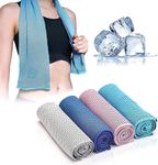 Homewide Sports Cooling Microfiber Ice Towel -Instant Chilling Cold Towels Instant Relief Neck Wrap Scarf for Sports, Workout, Fitness, Gym, Yoga, Pilates, Travel, Camping (Multicolour)