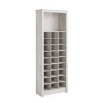 Prepac Organizer Shoe, Storage, Display Cabinet, 13" D x 26" W x 72.5" H, Washed White