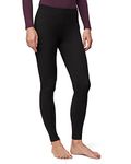 32 Degrees Women's Lightweight Baselayer Legging | Form Fitting | 4-Way Stretch | Thermal, Black, XL