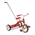 Radio Flyer Classic Tricycle with Push Handle, Red, 10-12 Inches, For Ages 2 - 4 Years