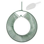 ARRANUI Peanut Wreath Bird Feeder - Whole Peanut and Suet Wreath Style Feeder - 15.8" Wreath for Birds, Squirrels or Chipmunks - Complete with Peanut Scoop