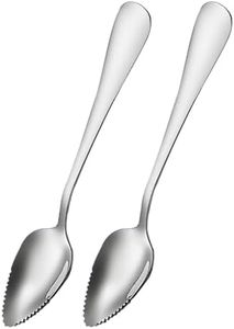 Grapefruit Spoons Serrated Edge Stainless Steel Grapefruit Utensils Tool Dessert Spoons for Citrus Lemon Kiwi Salads Melon Lime Pitaya Apple Fruit Puree