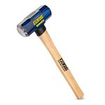 Estwing Sledge Hammer with Lightweight Hickory Wood Handle| Ideal for heavy demolition work, bending metals etc.| Tough Drop Forged Head| Handle Length: 400 mm| Head Weight: 1.8 Kg| ESH-416W