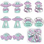 SUNNYCLUE 1 Box 20Pcs 5 Styles Space Charms Alien Charms UFO Acrylic Flying Saucer Cat Charm Cute Pet Animal Charm for Jewelry Making Charms Earrings Necklace Bracelets Keychain DIY Craft Supplies