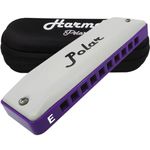 Harmo Polar Diatonic Harmonica Key of E - Harmonic Minor Tuning for Classical, Jazz, Gypsy, Oriental, Lounge and Tango Music, Mouth Organ With Case, Harmonicas for Adults, Beginners & Professionals