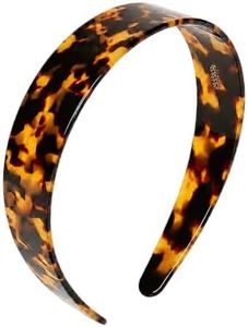 Karlstruyn Tortoise Shell Headband for Women, Acetate Resin Wide Toothed Hair Bands, No Headache Non-Slip Headband for Women, Designer Headbands for Fashion Daily Wear