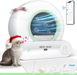 Self Cleaning Litter Box, 2024 Upgraded Automatic Cat Litter Box with Mat & Multiple Cleaning Tools, 68L+9L Large Capacity Litter Robot, Suitable for Multiple Cats, APP Control (Green)