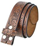 Belts.com Men's Western Leather Belt Strap 1.5" 40 Brown