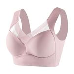 LUSHAasd Comfort Bras for Women Clearance Sports Bras Wireless Non-Wired Support Women's Bra Plus Size Wireless Bralette Sleep Everyday Bras Push Up Underwear for Yoga Fitness Exercise