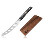 Cangshan TC Series 1021141 Swedish Sandvik 14C28N Steel Forged 5-Inch Tomato/Cheese Knife and Wood Sheath Set