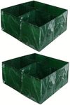Lychee Plant growing bags, breathable garden beds, suitable for growing a wide range of flowers as well as vegetables (2, 60x60x25cm)