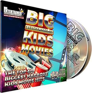 Mr Entertainer Big Karaoke Hits of Kids Movies. Double CD+G/CDG Disc Set. 40 grandi canzoni di film per bambini, inclusi classici di Disney, con testi sullo schermo