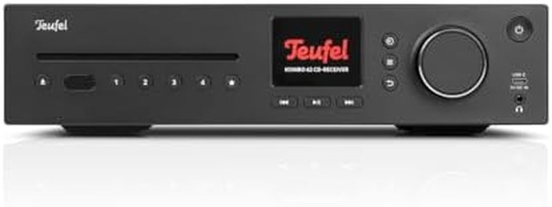 Teufel Kombo 62 Mk2 CD-Receiver - Kraftvoller Stereo-CD-Receiver mit Bluetooth, WLAN, DAB+/FM-Radio, Spotify Connect - schwarz