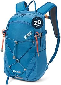 Terra Peak® Premium Wanderrucksack 20L (FLEX 20) Damen Herren & Erwachsene klein blau - Trekking-Rucksack & Tourenrucksack wasserdicht - Daypack Skirucksack mit Rückenbelüftung zum Wandern leicht