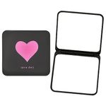 Small Mirror for Makeup Bag Pocket Vanity Mirror Small Folding Mirror for Purse Portable Travel Mirror Cute Black Square Compact Mirror Double Sided Mini Hand Mirror for Women Girls Handbag Mirror