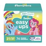 Pampers Easy Ups Training Pants Girls and Boys, 2T-3T, 74 Count, Super Pack