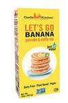 Castle Kitchen Lets Go Banana Pancake & Waffle Mix – Vegan, Plant Based, Dairy Free, Non-GMO Project Verified, Kosher, Complete Mix, Just Add Water – 454gr