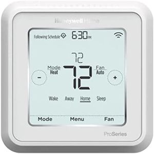 Honeywell TH6320WF2003/U Lyric T6 Thermostat, 3 Heat / 2 Cool Heat Pump Or 2 Heat / 2 Cool Conventional, 4.09" x 4.09" x 1.06"