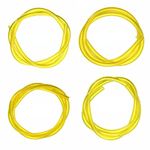 2 feet Fuel Line Hose Tube (4 Size) I.D x O.D 0.08" x 0.14" (2mm x 3.5mm),3/32" x 3/16" (2.5mm x5mm),1/8" x 3/16" (3mm x5mm),1/8" x 1/4" (3mm x6mm) for Poulan Craftman Chainsaw String Trimmer Blower