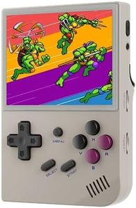 Anbernic RG35XX Retro Handheld Game Console - Dual System Linux + Garlic OS- 64Gb TF Card 6831 Built In Arcade Games - Handheld Emulator - 3.5 IPS OCA Screen 2600 Mah Battery. Plug & Play Video Games