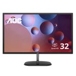 AOC Q32V3S 32" 2560x1440 2K QHD Monitor, VA Panel, 75Hz Refresh Rate for Casual Gaming, 103% sRGB Coverage, VESA, HDMI/DP Ports Black