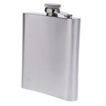 Flask for Liquor - 18oz (500ml) Leak Proof Stainless Steel Pocket Hip Flask for Drinking,Alcohol, Whiskey | Best Gift for Men - Silver