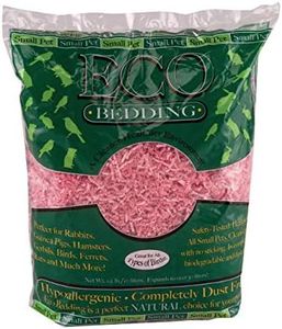 ECO BEDDING 99% Dust Free Paper Bedding for Small Pets and Birds, Pink, 30 L