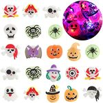 CCINEE 50pcs Halloween Light Up Rin