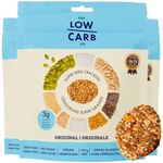 The Low Carb Co Super Seed Crackers, Gluten Free and Keto Friendly Healthy Snacks, Vegan, Zero Sugar, Paleo and Diabetic Friendly, Nut Free, High Protein Crackers with Fibre - Original 101g (Pack of 3)
