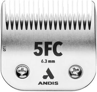 Andis 72630 Ultra Edge Detachable Dog Clipper Blade – Equipped with Stainless Steel for Precision Trimming, Fits Motor-Driven Trimmer – for Pet’s Fast Touch-Ups & Full Grooming., Size 5Fc, Silver