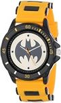 Accutime Kids Batman Analog Quartz Watch for Boys, Girls & Adults All Ages, Black,Yellow, Analog Watch,Quartz Movement