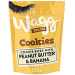 Wagg Cookie Bites Peanut Butter & Banana Dog Treats 125g (Pack of 7) - Oven Baked