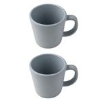 Irida Naturals Rice Husk Mighty Mugs for Coffee Set of 2 - Unbreakable Coffee & Tea Mug,Bamboo Fiber Based Reusable,Eco-Friendly for Microwave,Freezer & Dishwasher Safe Coffee Cup 400 ml (Sky Blue)