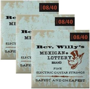 Reverend Willy's Mexican Lottery Brand Guitar Strings Electric 3 Sets 08-40