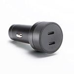 mophie 60W Dual USB-C Car Charger, 