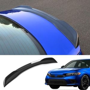 Maxzina Spoiler Wing Compatible with 2022 2023 2024 2025 Honda Civic Sedan Spoiler Trunk Rear Spoiler Wing Lip for Honda Civic Sedan Accessories (Glossy Carbon Fiber Pattern)