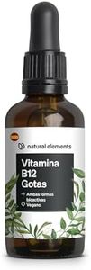 Vitamina B12 en Gotas – 50 ml (900 gotas) – veganas, sin alcohol – 2 formas activas (metilcobalamina y adenosilcobalamina) – probado minuciosamente en laboratorio en Alemania