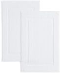 White Cotton Bath Mats Set of 2 Tow