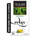 TE-A-ME Peppermint Tea - 25 Tea Bags | Herbal Tea | Herbal Tea Bags | 100% Natural Ingredients - Pure Peppermint & Licorice Root | 100% Caffeine Free Tea